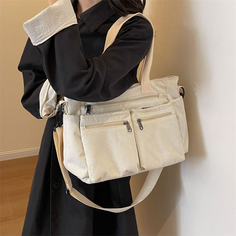 Casual & Chic Everyday Work / Travel Bag with Zipper Closures Women's Fashion Casual Simple Messenger Bag