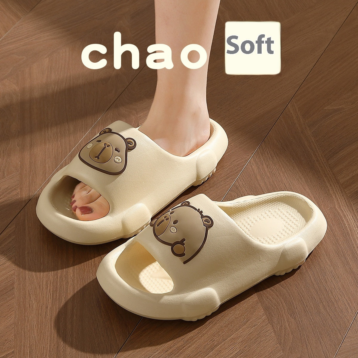 Cartoon Slippers Indoor Non-slip Bathroom Slipper Fashion House Shoes For Women's