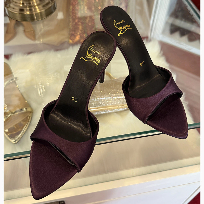 High Heels Pointed Toe Strap Stiletto Sandals For Women's