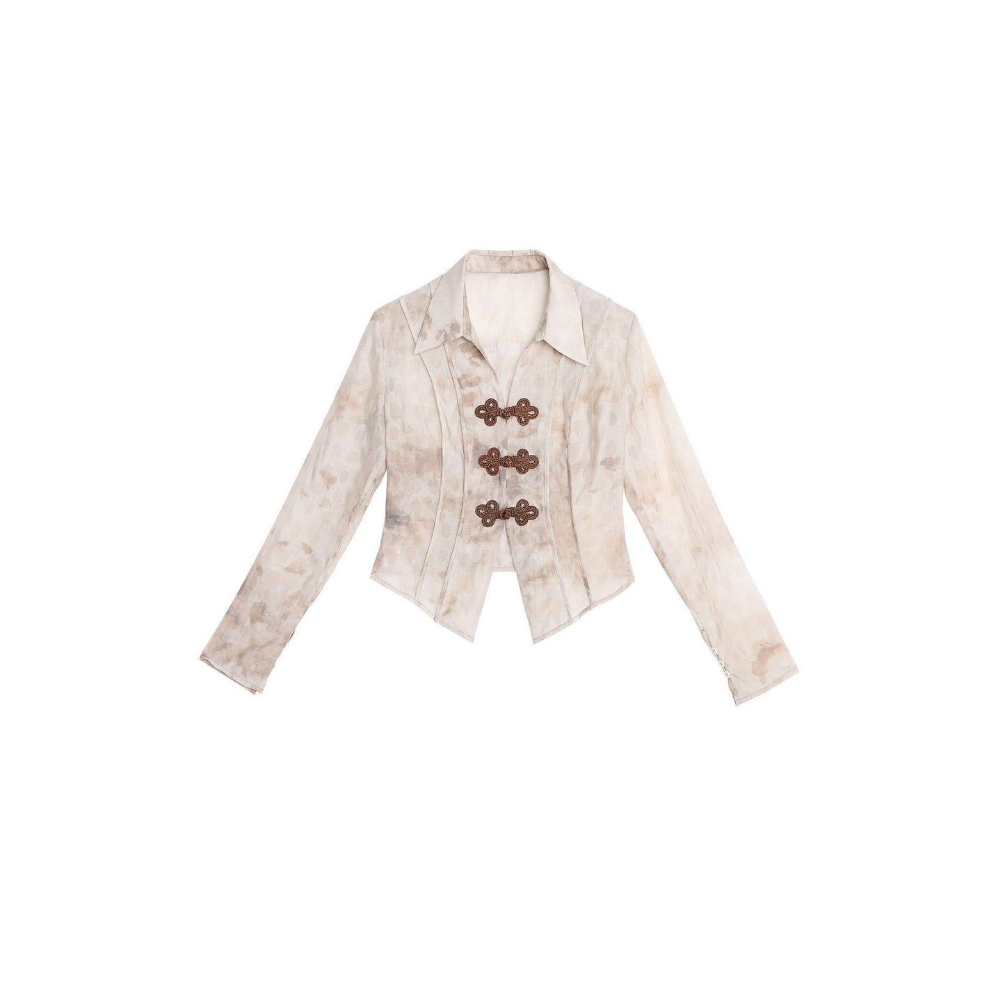 Slim-fit Top With Special-interest Design Buckle