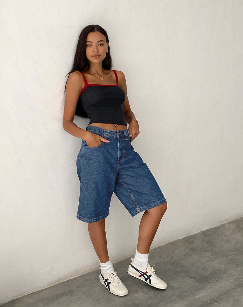 American Denim Shorts Bullet-free Fitted Figure Flattering Women's Pants