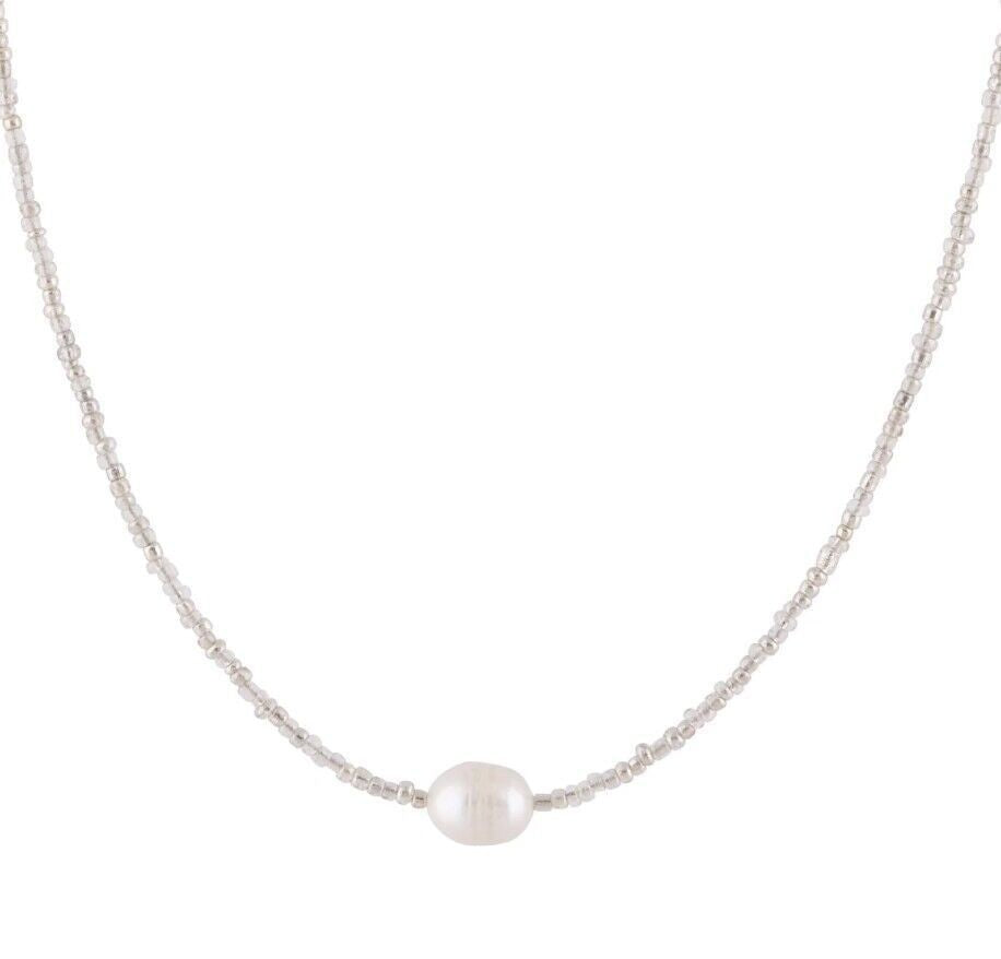 Dainty Multi-Strand Pearl Necklace with Optional Gemstones Artistic Vintage Bead Necklace Natural Freshwater Pearl