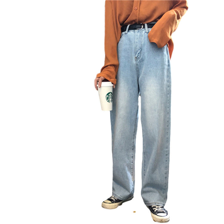 American Retro Classic Loose Fit Jeans For Women's