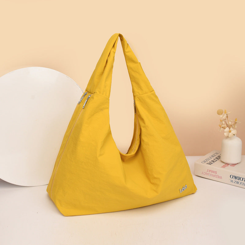 Casual Foldable Large Capacity Everyday Tote Nylon Underarm Bag Women's Large Capacity