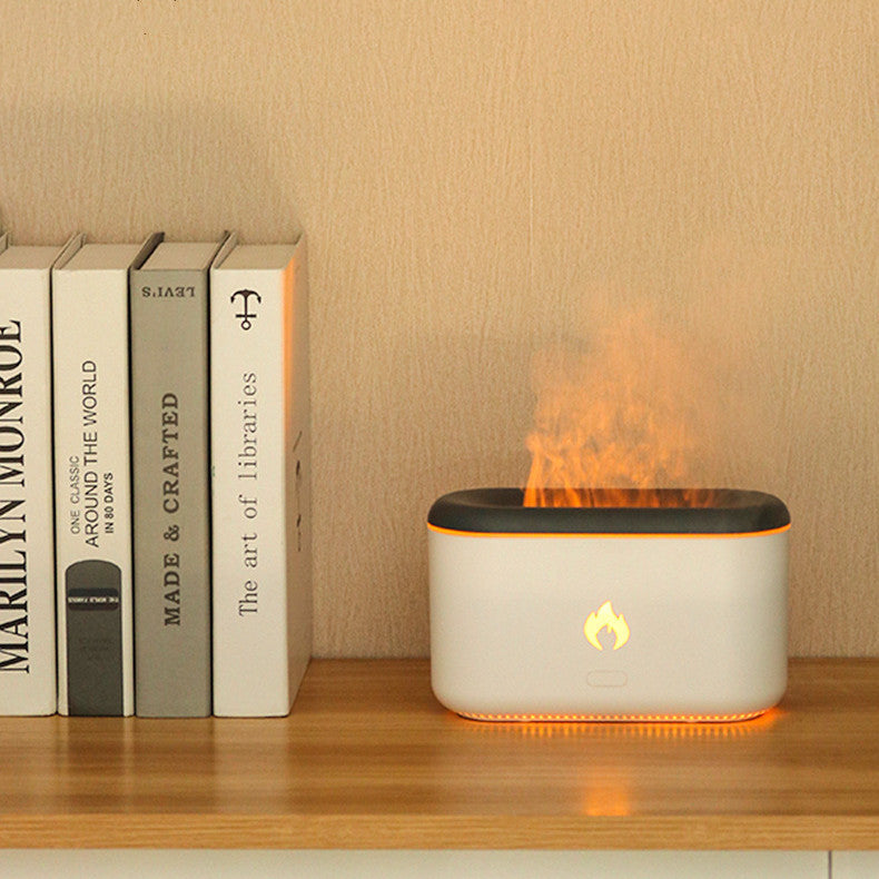 Home Ultrasonic Atmosphere Lamp Flame Aroma Diffuser Aesthetic Air Purifier