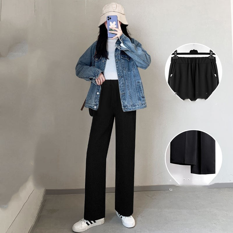 Urban Ease Wide-Leg Trousers – Casual Chic Comfort Chiffon wide-leg pants