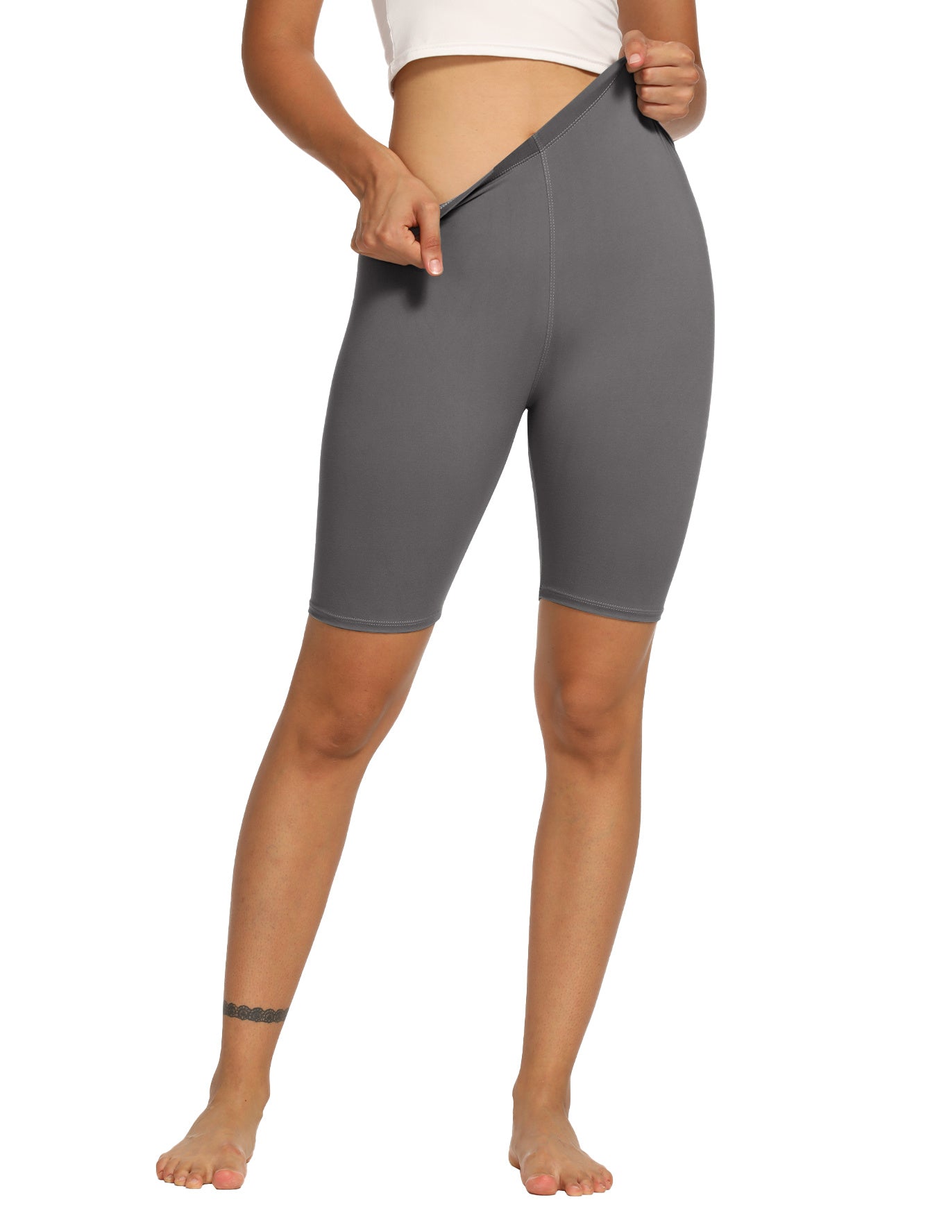 Biker Shorts, 8-inch Summer Shorts, Soft And Elastic, Suitable To Wear Under Dresses, For Training, Running, Cycling And Yoga