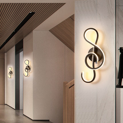 Rhythmic Wave LED Wall Light Minimalist Wall Accent Light Infinity Loop LED Wall Sconce