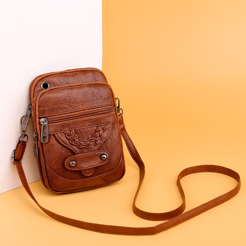 Versatile Everyday Vacation & Beach Footwear European And American Style Mature Fashion Retro Small Bag