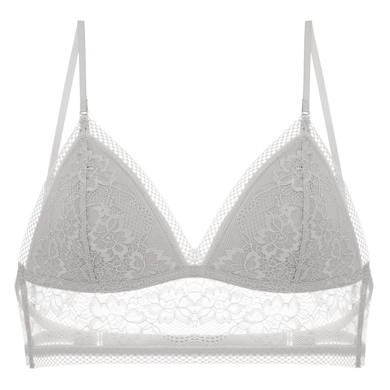 Lace Bralette with Multi-Way Straps - Backless Design U-Shaped Back Bra
