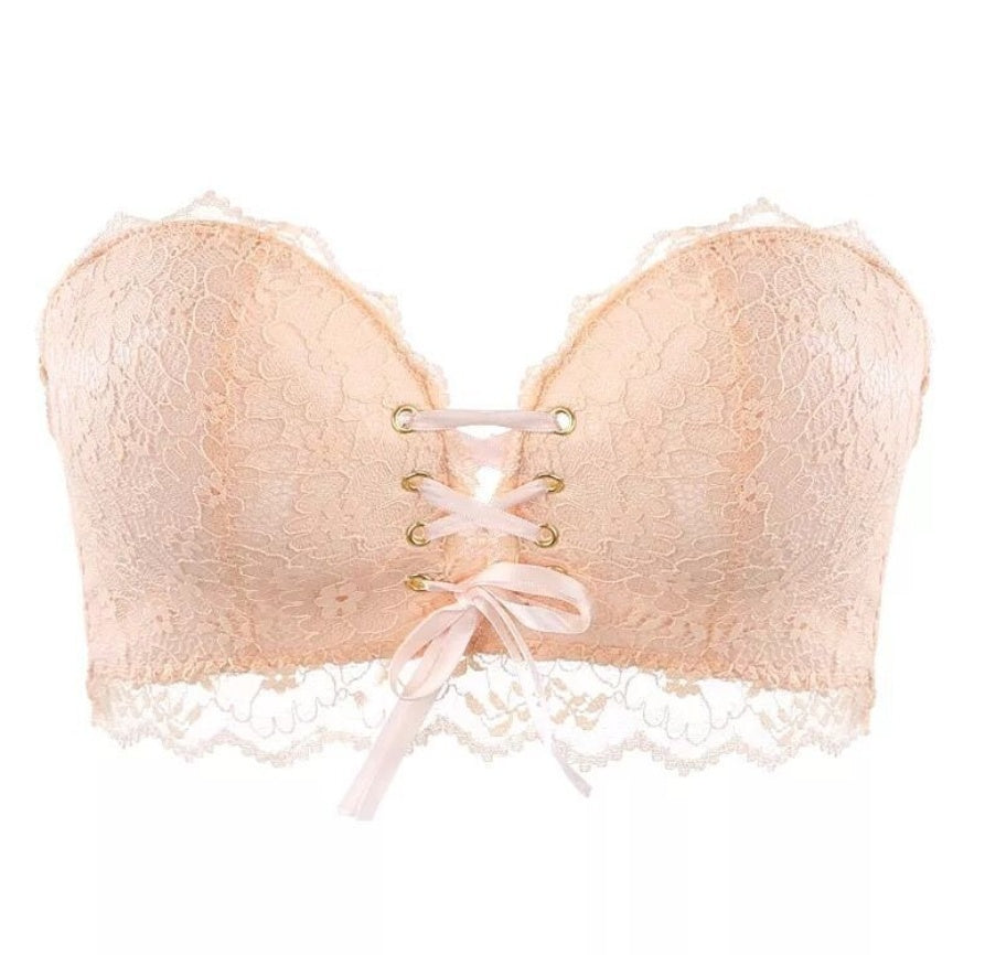 Sexy Adjustable Cleavage Enhancer Bra No Steel Ring Bra Wedding Dress