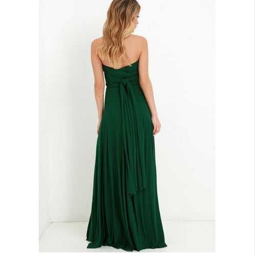 Sexy Long Party Dress Club Floor-Length Summer Backless Bandage Maxi Dress Multiway Bridesmaids Boho Women's