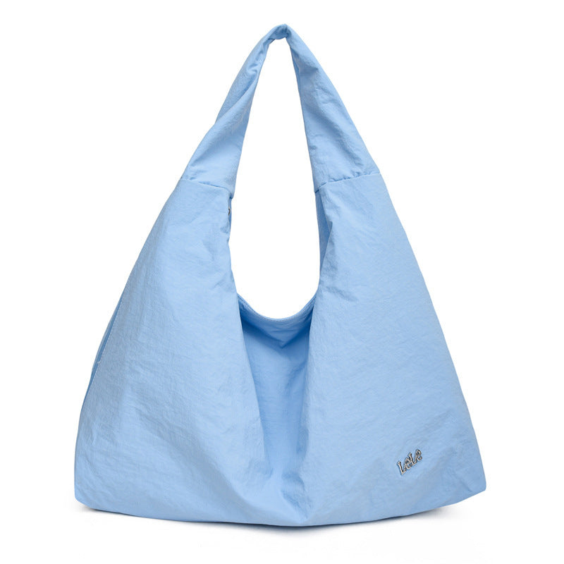 Casual Foldable Large Capacity Everyday Tote Nylon Underarm Bag Women's Large Capacity