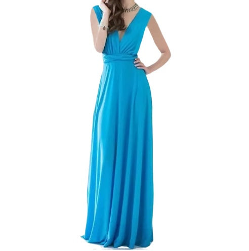Sexy Long Party Dress Club Floor-Length Summer Backless Bandage Maxi Dress Multiway Bridesmaids Boho Women's