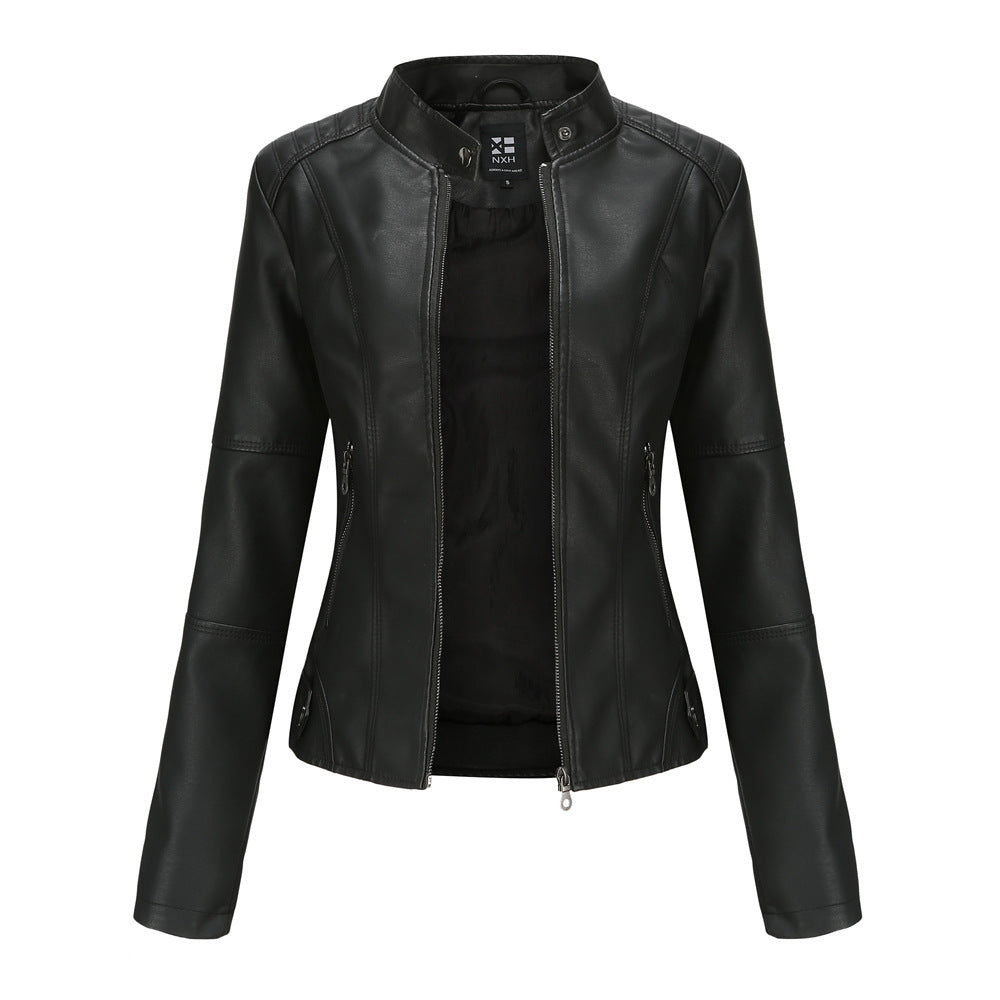 European And American Women's Leather Jackets For Women's