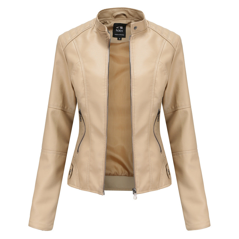 European And American Women's Leather Jackets For Women's