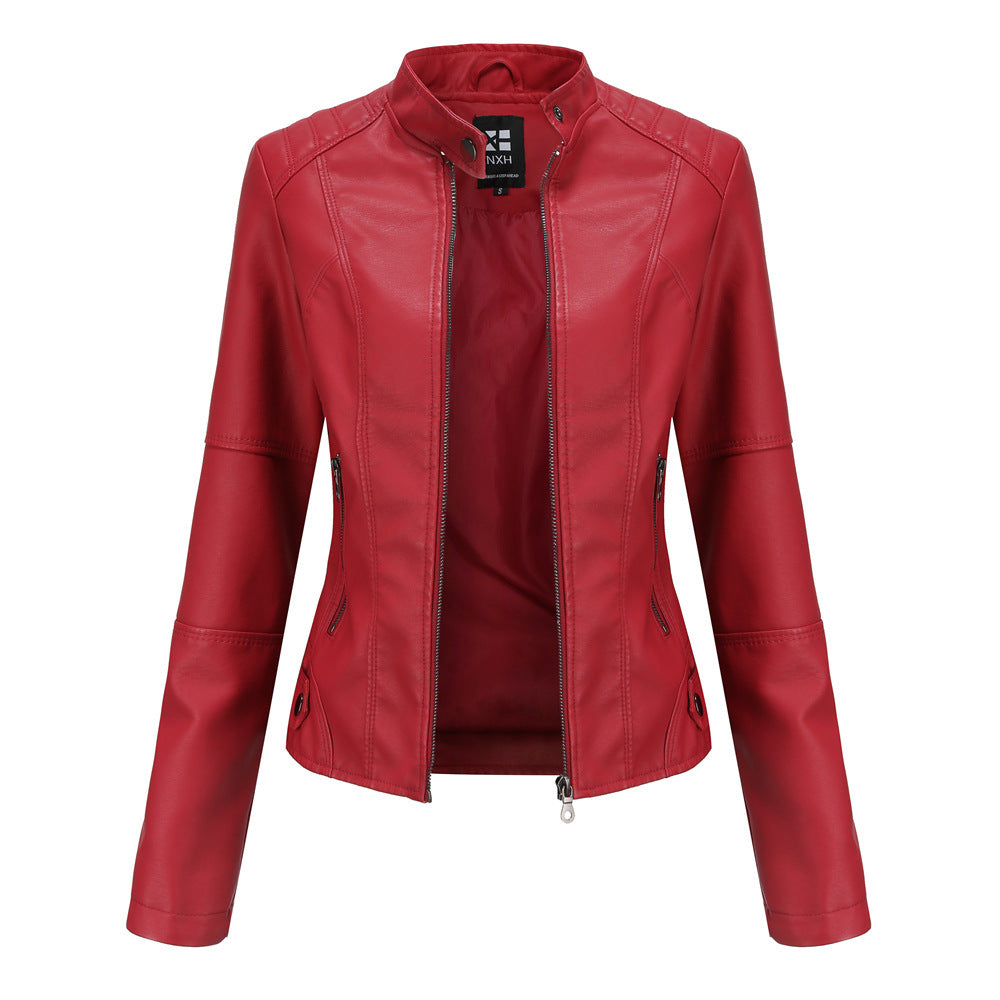 European And American Women's Leather Jackets For Women's