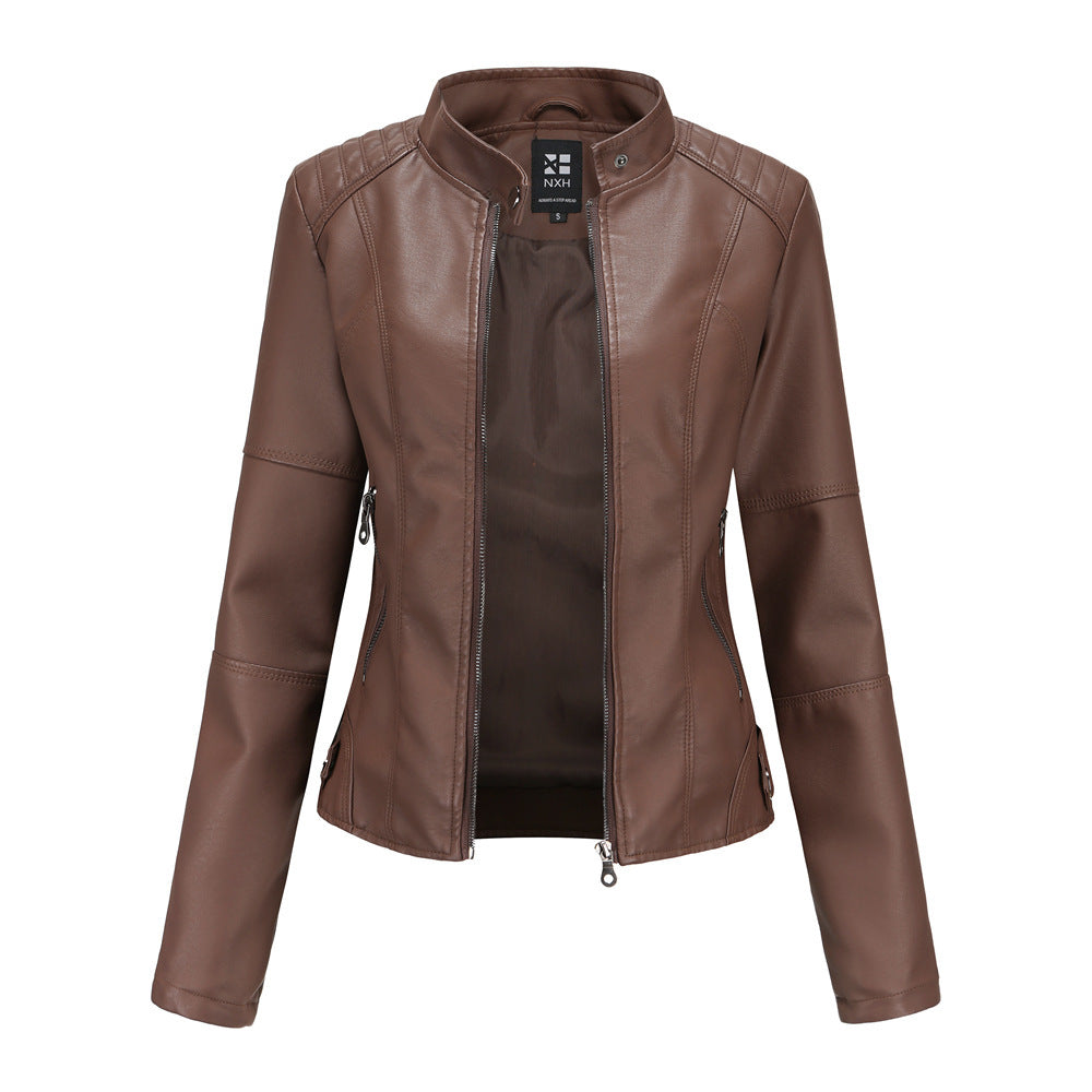 European And American Women's Leather Jackets For Women's