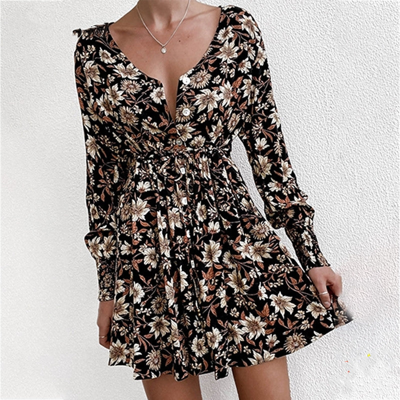 Floral Boho Party Dress Sexy Ladies Clothes Dresses Women