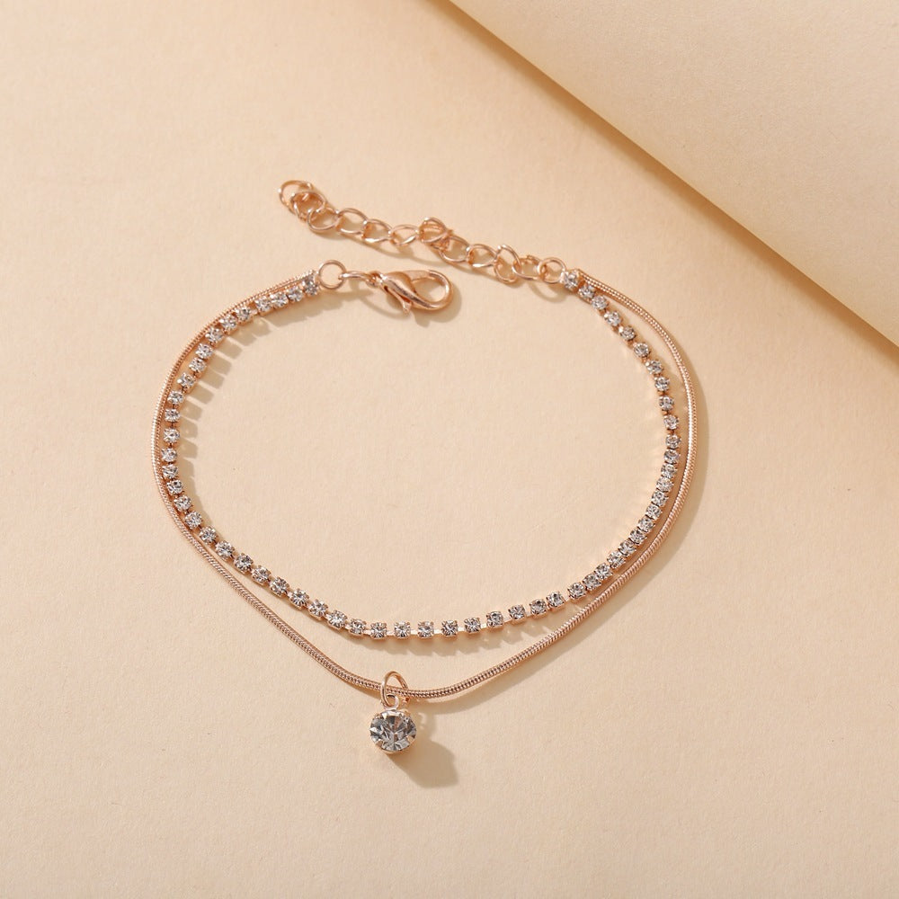 LETAPI Bohemian Beads Anklets for Women Leg Anklet