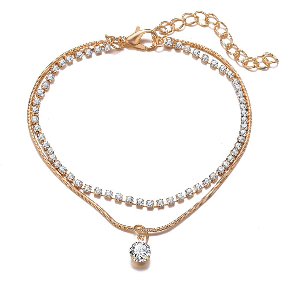 LETAPI Bohemian Beads Anklets for Women Leg Anklet
