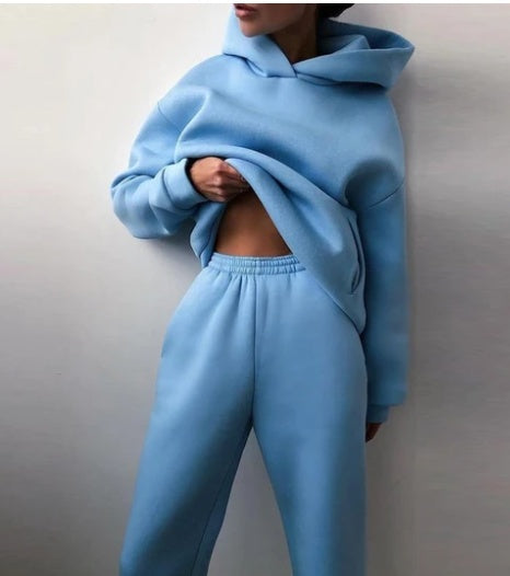 Oversized Hoodie & Jogger Set – Unisex Two-Piece Tracksuit in Multiple Colors Casual Hooded Sweater Two-piece Suit Clothes Hoodie Tracksuit