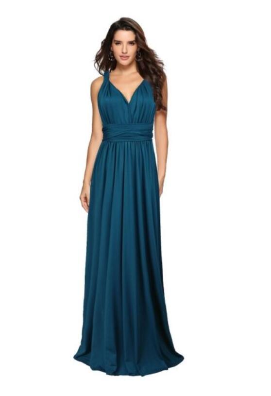 Sexy Long Party Dress Club Floor-Length Summer Backless Bandage Maxi Dress Multiway Bridesmaids Boho Women's
