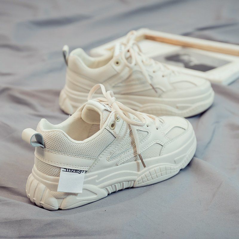 Retro Vibe Chunky Sneakers Women's Thick-soled Breathable Daddy Shoes
