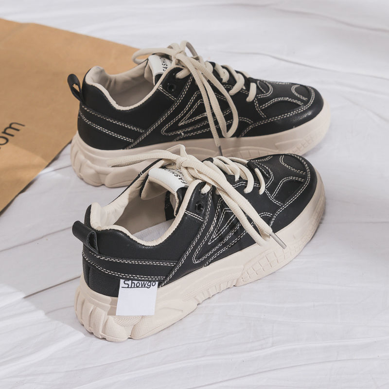 Retro Vibe Chunky Sneakers Women's Thick-soled Breathable Daddy Shoes