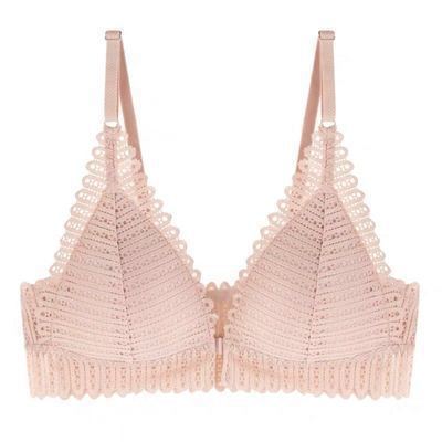 Lace Bralette - Elegant Comfort Gathering bra thin cup back bra
