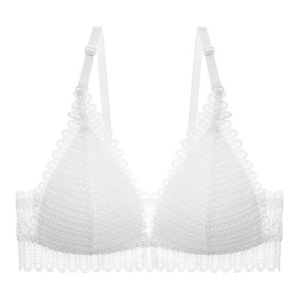 Lace Bralette - Elegant Comfort Gathering bra thin cup back bra