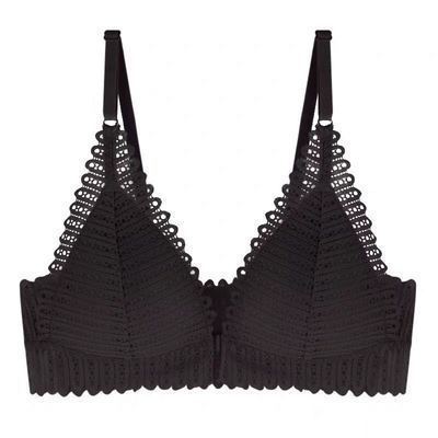 Lace Bralette - Elegant Comfort Gathering bra thin cup back bra