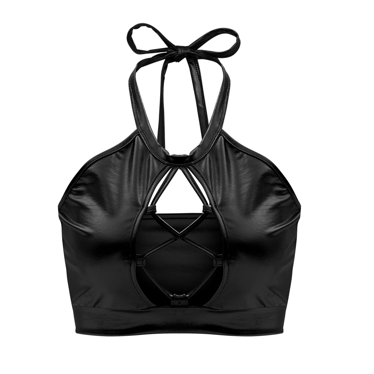 Metallic Night Raver - Festival Crop Top For Women's