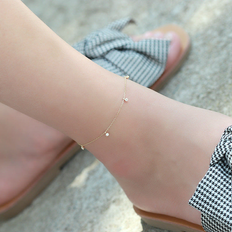 Korean style exquisite all-match anklet women