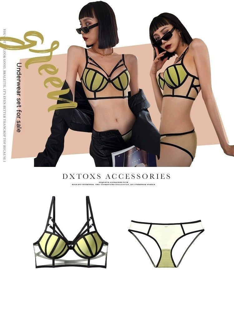Sexy Deep V Lace Camisole Fashion Underwear For Women Bra Set