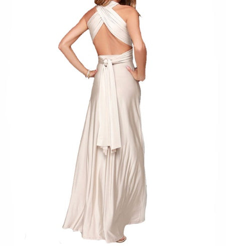 Sexy Long Party Dress Club Floor-Length Summer Backless Bandage Maxi Dress Multiway Bridesmaids Boho Women's