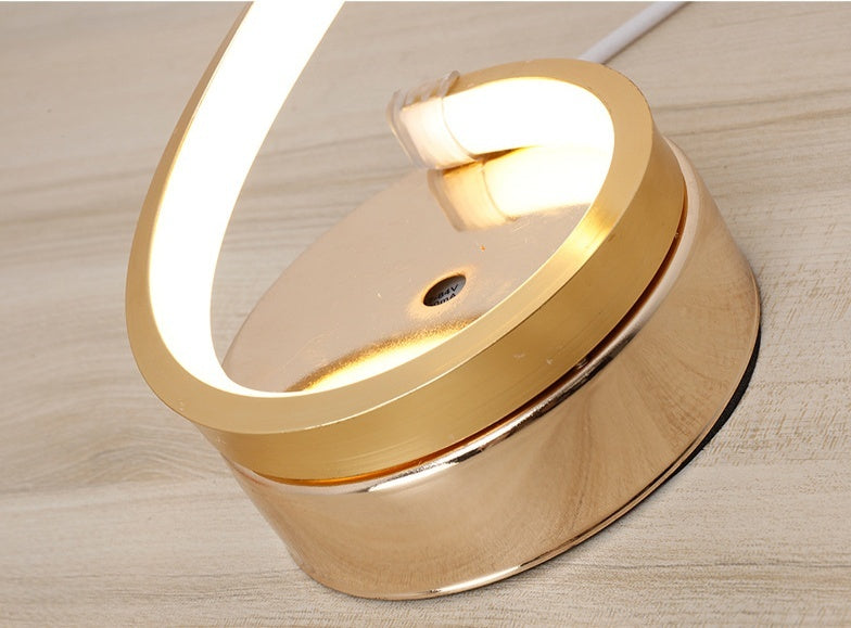 Modern Spiral LED Table Lamp, Dimmable Desk Light with Unique Design Table lamp