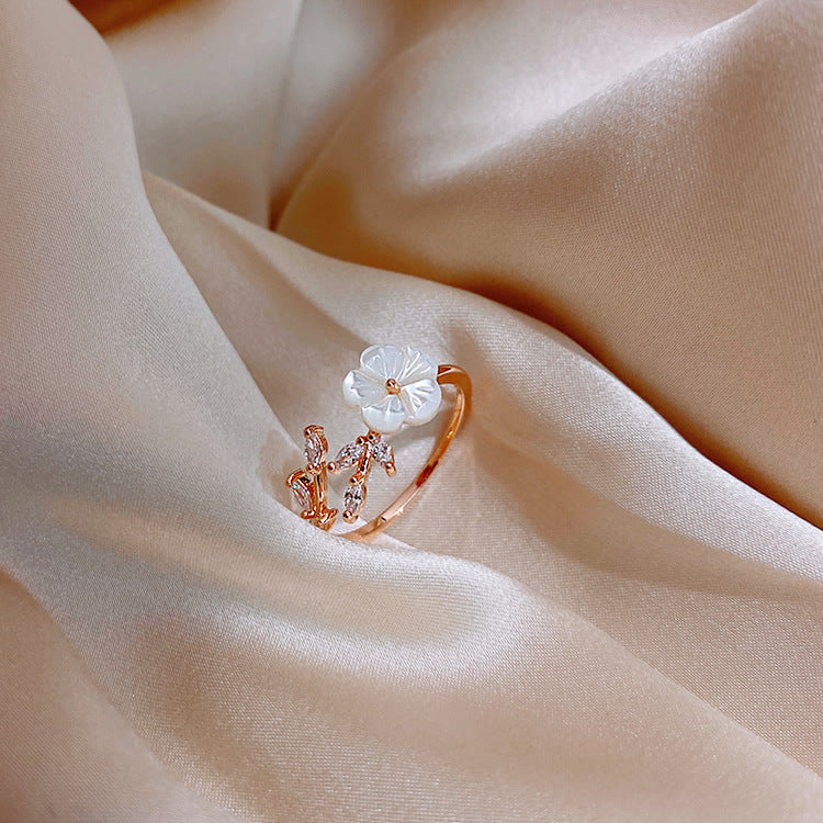 Woven Twist Net Celebrity Ring Women