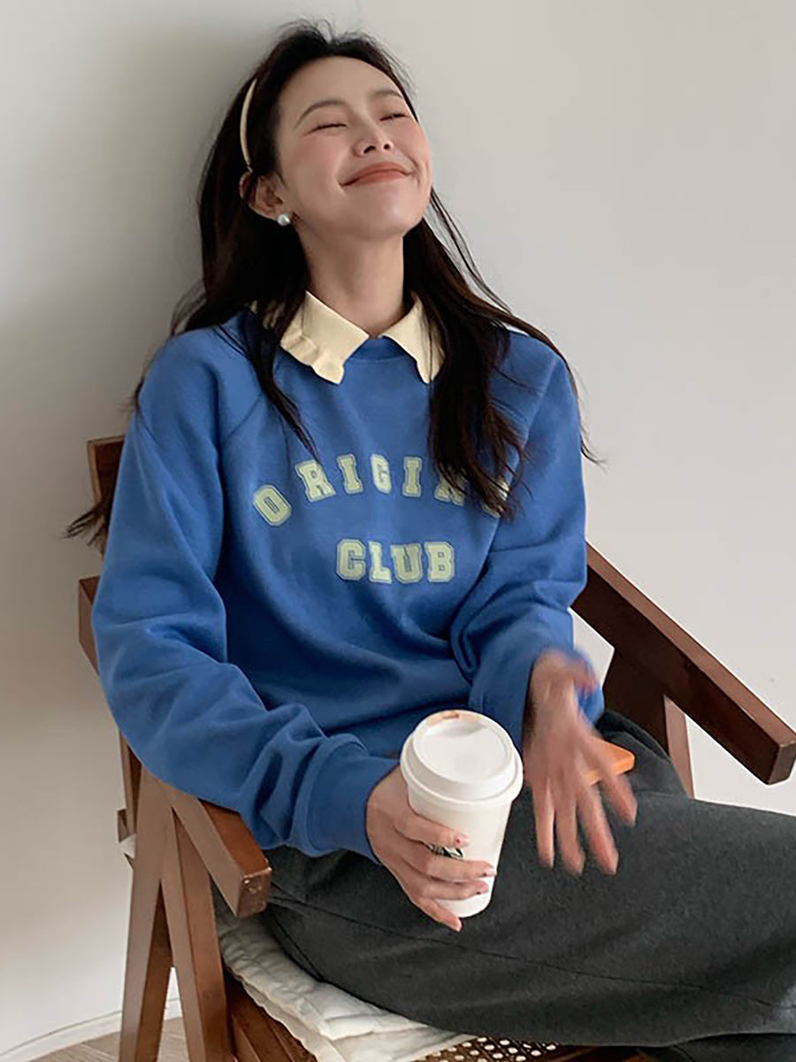 Fashion Sweater Top Women's Coat Loose Fitting T-Shirt