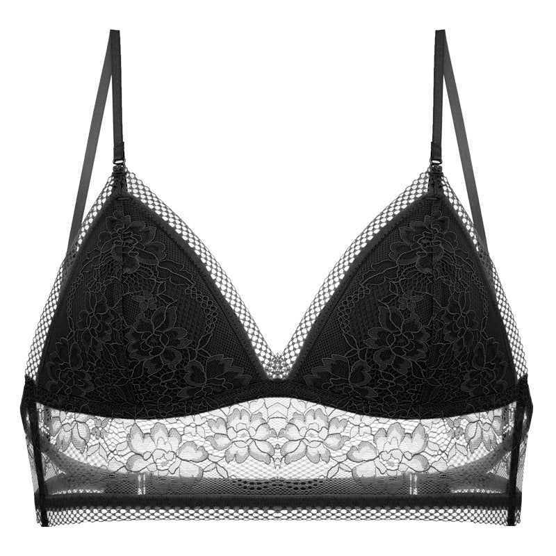 Lace Bralette with Multi-Way Straps - Backless Design U-Shaped Back Bra