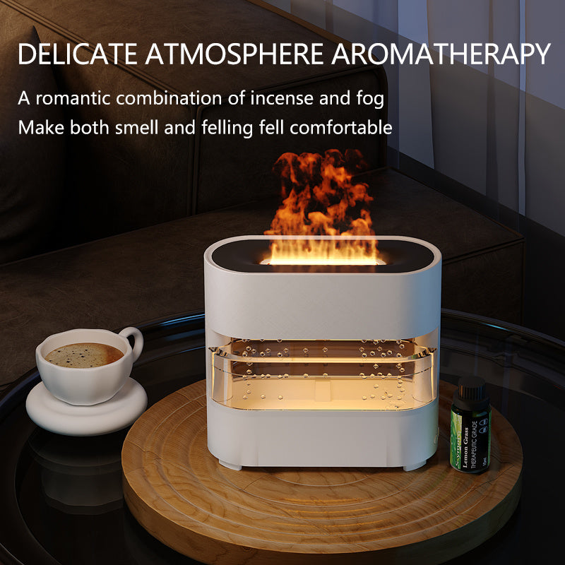 Rain Cloud Fire Humidifier Water Drip 2025 Rain Water Diffuser Fire Flame Humidifier Aroma Diffuser