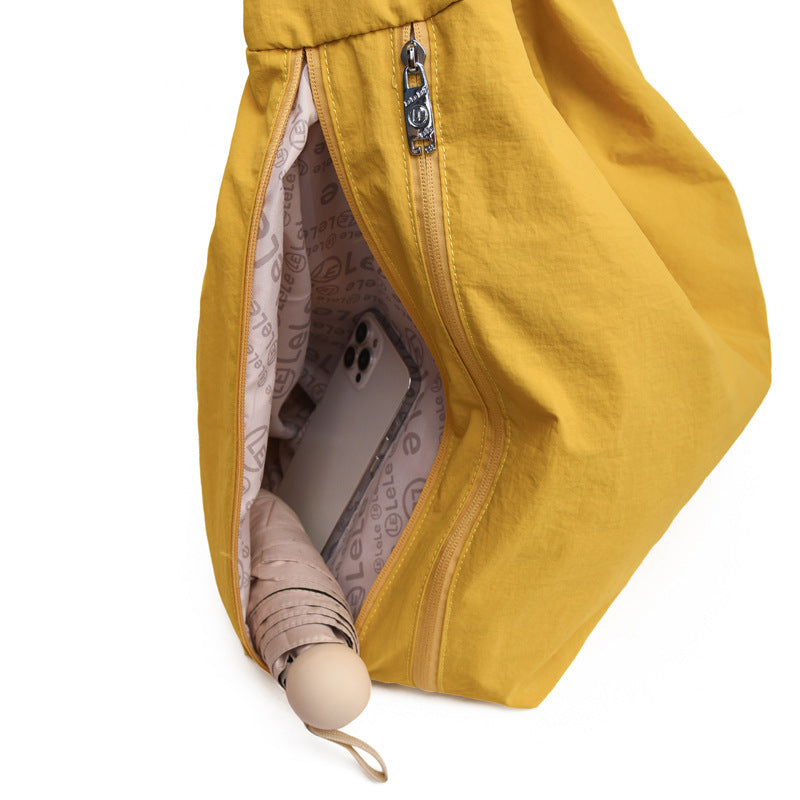 Casual Foldable Large Capacity Everyday Tote Nylon Underarm Bag Women's Large Capacity