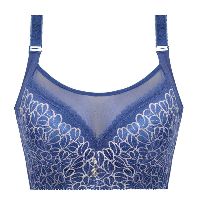 Front Closure Lace Wireless Bralette / Bra Large Size Bra Large Cup Underwear