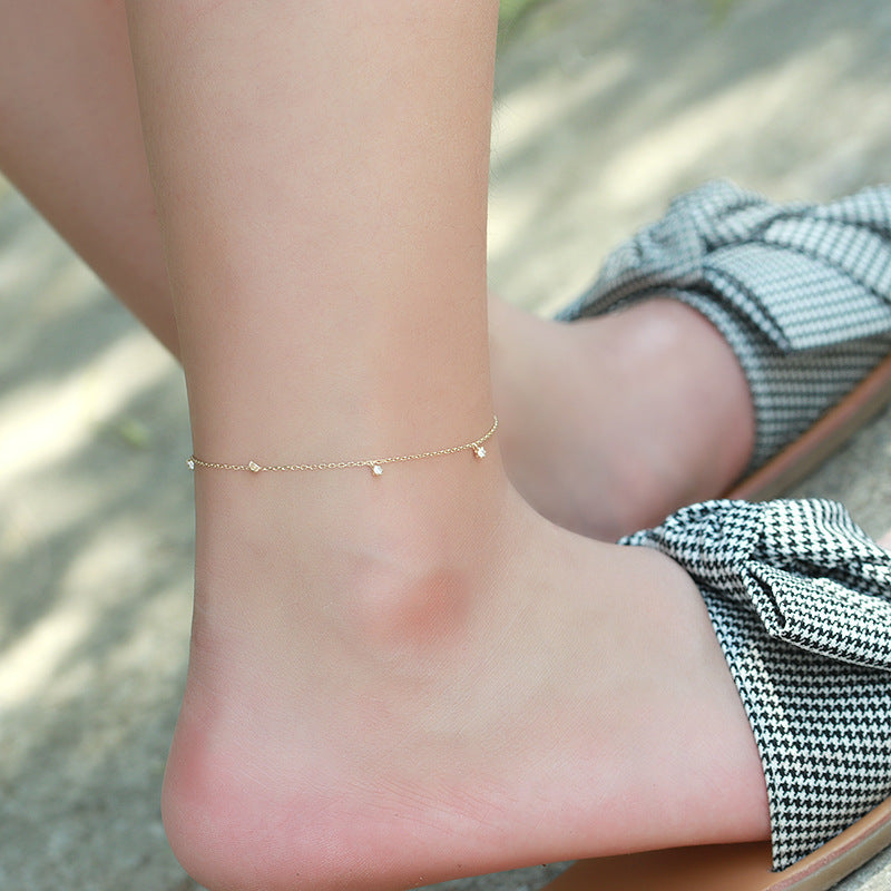 Korean style exquisite all-match anklet women