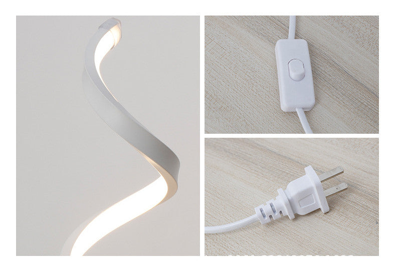 Modern Spiral LED Table Lamp, Dimmable Desk Light with Unique Design Table lamp