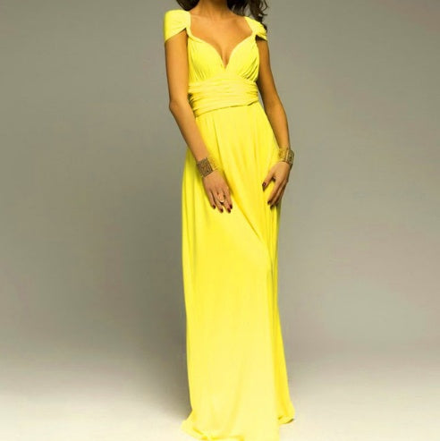 Sexy Long Party Dress Club Floor-Length Summer Backless Bandage Maxi Dress Multiway Bridesmaids Boho Women's