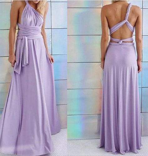 Sexy Long Party Dress Club Floor-Length Summer Backless Bandage Maxi Dress Multiway Bridesmaids Boho Women's