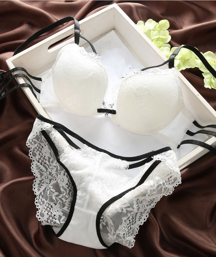 Sexy Strappy Bra & Panty Lingerie Set Chic & Trendy Two Piece Lingerie Set Bra Set