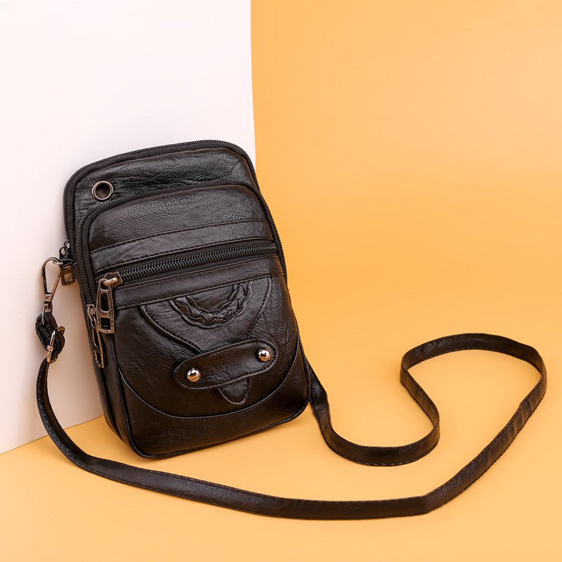 Versatile Everyday Vacation & Beach Footwear European And American Style Mature Fashion Retro Small Bag
