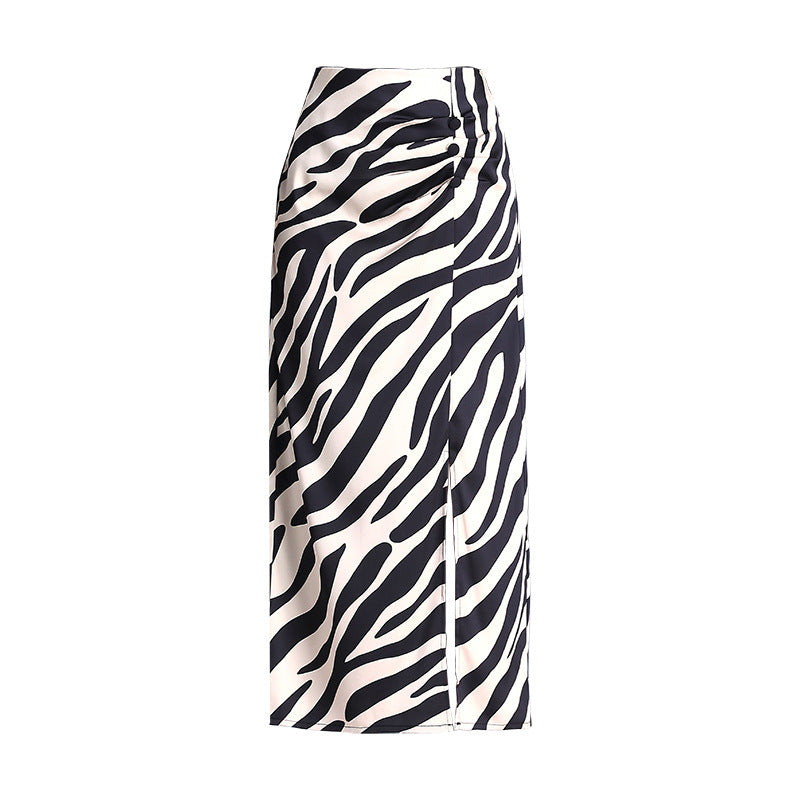 High Waist Hip Split Fashion Sense Temperament Long Dress